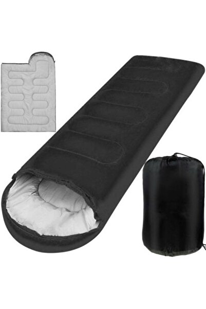 KESNUP 2 in 1 sleeping bag, waterproof, Black / Grey