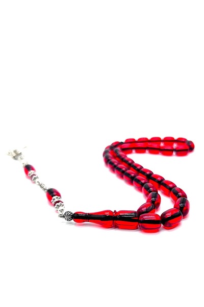 Sıkma Kehribar Gift Special Design Capsule Model Amber Prayer Beads - 8.5X11.5Mm – Handcrafted with Tassels