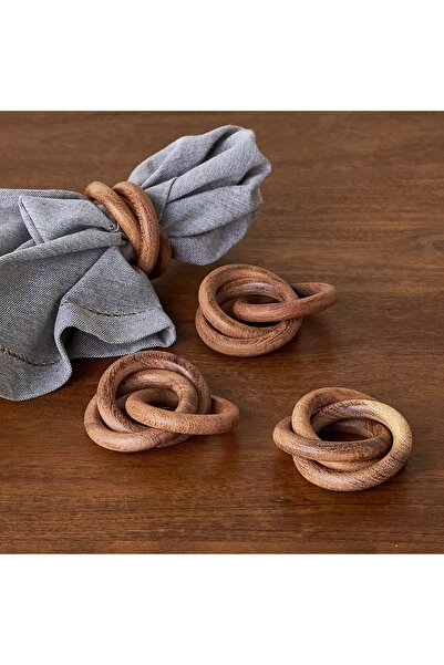 Generic Rustic 4-Piece Napkin Holder Set