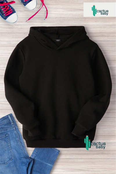 CACTUS COLLECTION Hanorac cu glugă pentru copii, din bumbac cu 3 fire