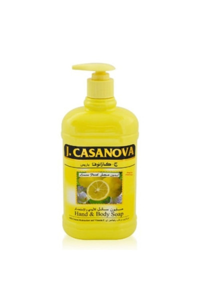 j.casanova J. Casanova Liquid Soap 500ml with Lemon for Hands and Bath