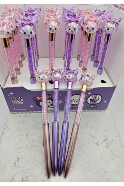 Meyra Accessories sanrio kuromi başlıklı içi elmas diamond dolusu rengarenk t...