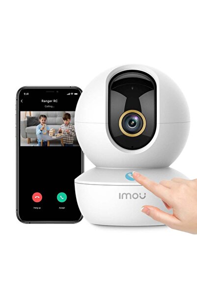 Imou كاميرا 3K للمنزل، كاميرا داخلية بدقة 5 ميجابكسل مع زر اتصال، كاميرا أمان بزاوية 360 درجة