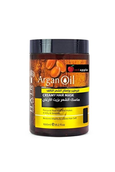 Red Apple ماسك الشعر بزيت الارغان من ريد أبل - 1000 مل