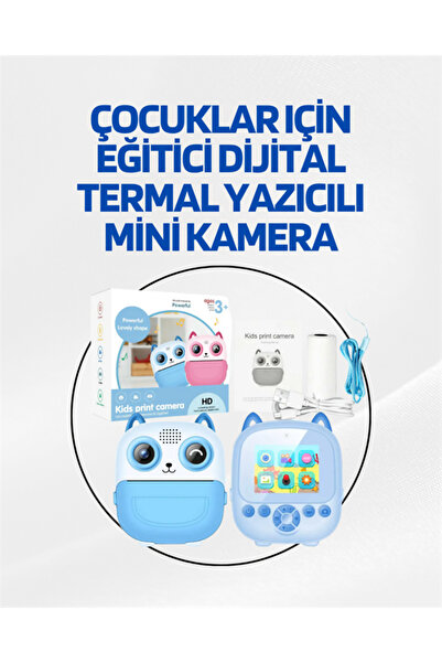 pazarella Dijital Termal Yazıcılı Mini Kamera – HD Video & Anında Fotoğraf Çı...
