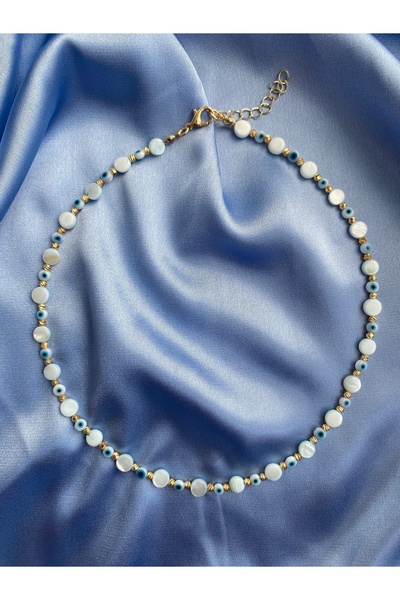 Fashion'S Taş Detaylı Nazar Boncuklu Bijuteri Kolye