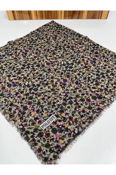 poloist وشاح كتان منقوش - 05653 13