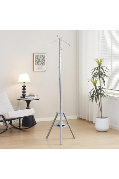 ORIAN Silver Arabic Traditional Clothes Steamer Stand (187 cm 52cm 52 cm)