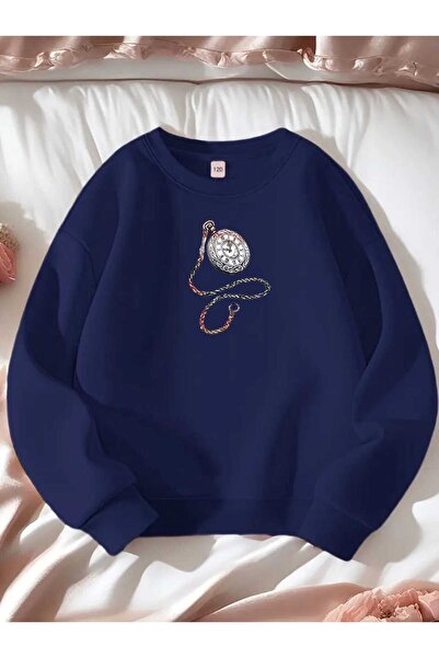 tkn your style Унисекс артистичен часовник с принт Дизайн Модерна голяма блуза