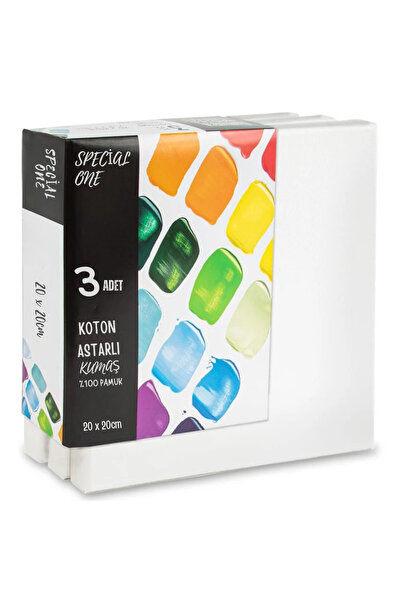 Special One 3’lü 20x20 cm Gerilmiş Tuval – Resim ve Hobi İçin