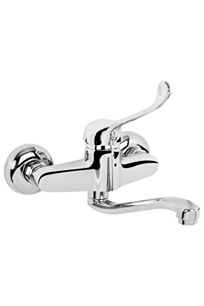 TRUVA Mix Duvar Tipi Aplike Lavabo Batarya – Tek Kollu, Sıcak Soğuk Çift Girişli