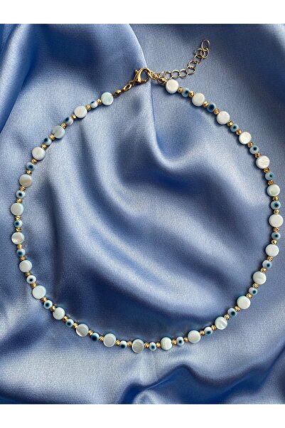 Fashion'S Taş Detaylı Nazar Boncuklu Bijuteri Kolye