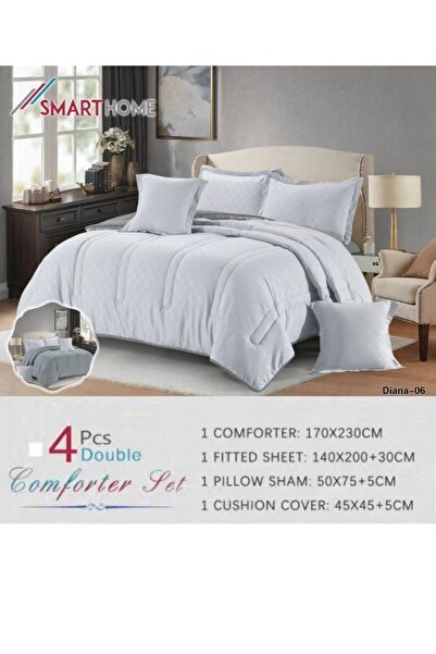 smart home 100% microfiber summer mattress, comfortable filling bed sheet set, 4-piece sleeping set, 230x170cm