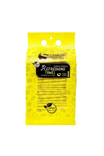 Salon System صالون سستم مناشف منعشه 24 قطعة ليمون