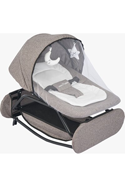 TURHAN BEBE Çift Yönlü Sallanır Sabitlenir Cibinlikli Geniş Sepetli Anne Yanı...