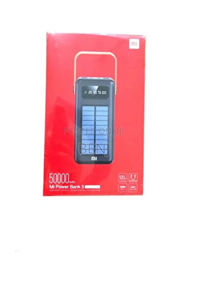 Generic 50000 mAh Mi Solar Power Bank Outdoor Portable Fast Charge External Battery 4 USB Port