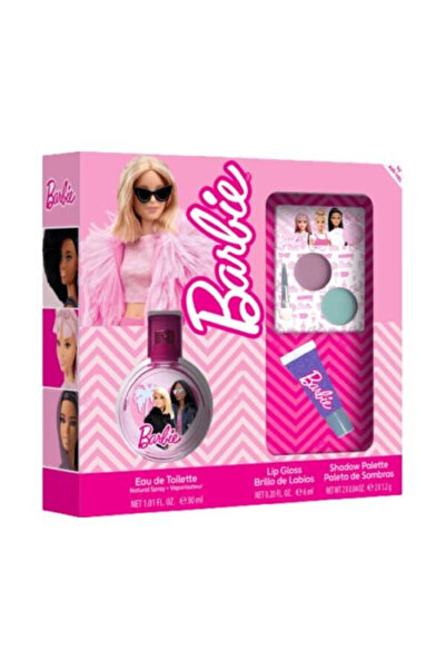 Barbie Barbie Kids Set (Eau de Toilette 30ml + Lip Gloss + Eyeshadow)