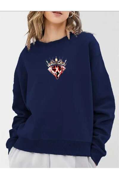 tkn your style Μπλουζάκι Unisex με σχέδιο με διαμάντια, μοντέρνο, oversize