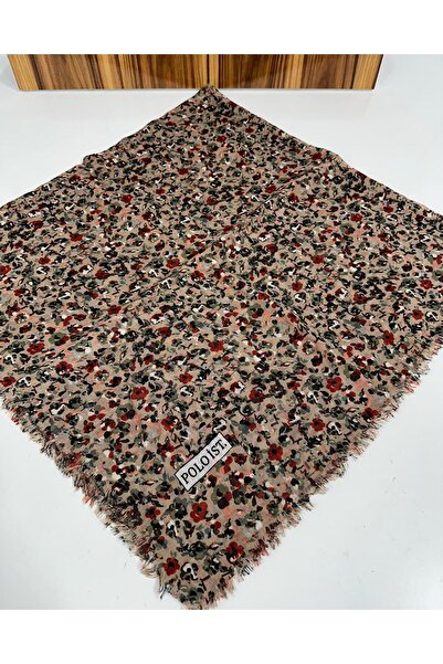 poloist وشاح كتان منقوش - 05653 12