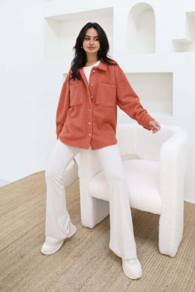 Chef d'atelier Women's Teddy Jacket Seasonal Winter Jacket with Pockets