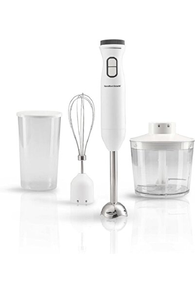 Hamilton Beach Hand Blender Set with Whisk, Chopper, and Mixing Cup