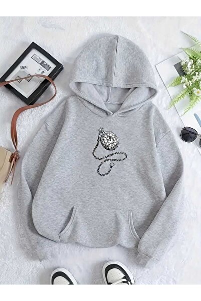 tkn your style Унисекс артистичен принт дизайн Модерна суитшърт с качулка