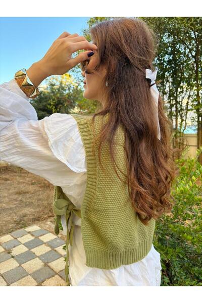 Store Yandan Bağlamalı Örgü Süveter