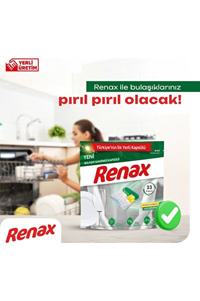 RENAX Dishwasher Capsule All-In-One 80 Tablets