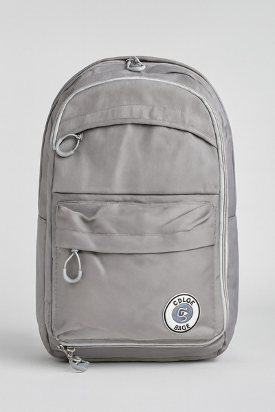 Color Bags Gray Unisex School Backpack - Middle School High School