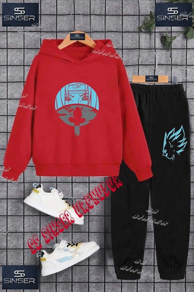SS SİNSER Children's Unisex "Ninja Turquoise Shade Head' Special Printed Hood...