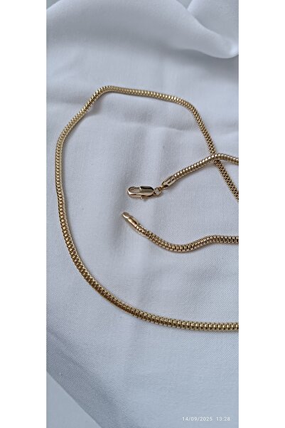 ARİ TAKI Mesh Gold Steel Necklace