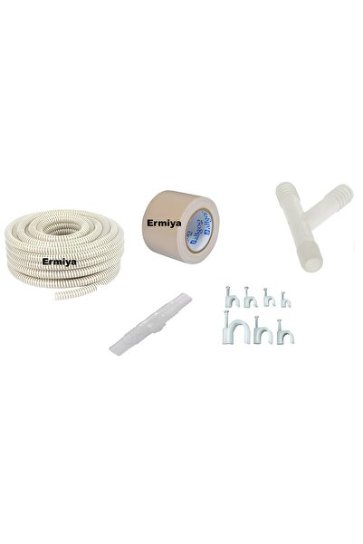 Ermiya Klima Su Tahliye Hortumu 10 Mt-10 Çivi 1 Y-1 Ek-1 Dekoratif Bant Drena...
