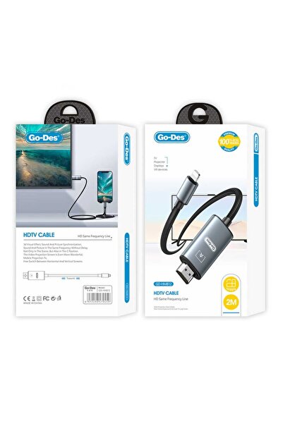 Go-Des GD-HM812 Lightning to HDMI Cable 2m