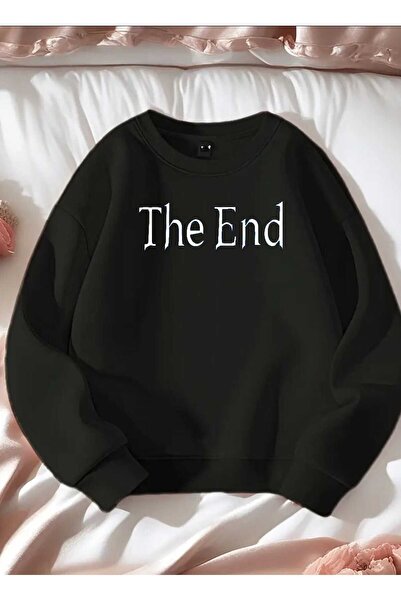 tkn your style Hanorac oversized unisex The End cu design imprimat