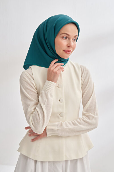 ARMANDA Premium Twill Silk Scarf - Green