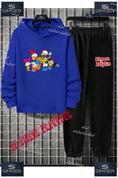 SS SİNSER Set de trening cu hanorac cu imprimeu special pentru copii, unisex,...