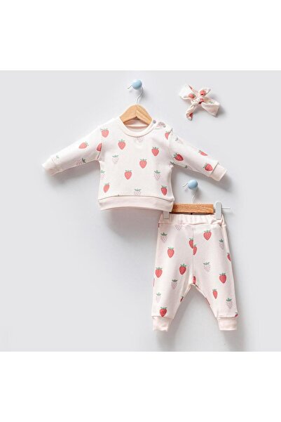 Yumilio Happy Harvest Collection Strawberry Patterned Under-Upper Bandana 3-P...