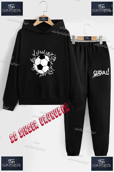 SS SİNSER Παιδικό Unisex Σετ Φόρμας με Κουκούλα και Ειδική Στάμπα "FOOTBALL B...