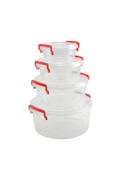 Perfect Home Set of 4 plastic food storage boxes