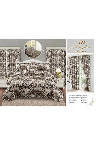 FIONNA.RO Fine Cotton Bedding And Curtain Set - Animal Print