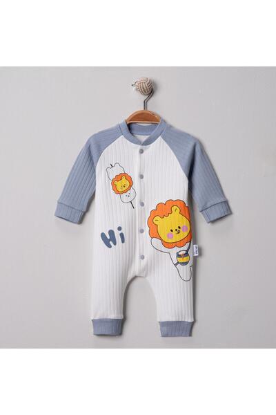mandalinsbaby Baby Boy Jumpsuit with Lion Print