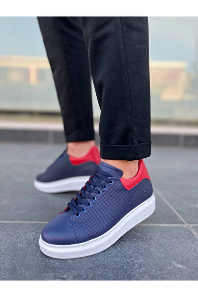 karadağsb Kb-Dx3 Kuback Navy Blue Leather Casual Men's Shoes