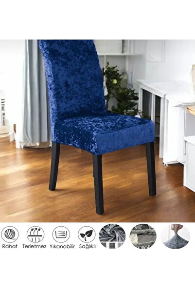 Home 6'lı Kadife Sandalye Kılıfı