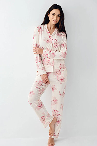 Pierre Cardin Women's Double Pajama Set