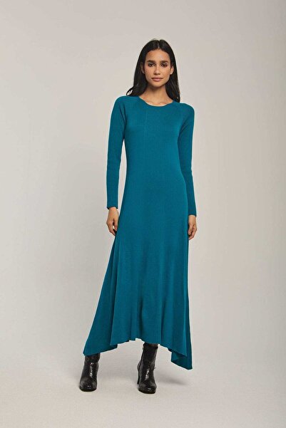 DALYDRESS Women's Solid Black Midi Dress