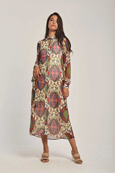 DALYDRESS فستان ميدي نسائي على شكل قميص