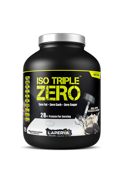 Laperva Iso Triple Zero Next Generation Whey Protein, Belgian Cookies and Cream, 4 LB