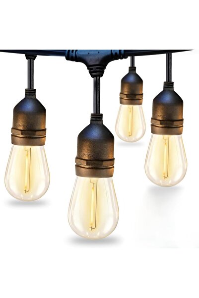 Brivoo® Șir luminos LED solar pentru exterior, 5 m, cu 10 becuri, Brivoo, lum...