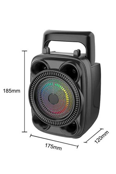 GoBant Rgb Işıklı Mikrofonlu Bluetooth Hoparlör Speaker TELEFON STANDLI