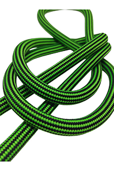 moonparacord Dog Walking Rope 10 mm Neon Green Black 150 cm